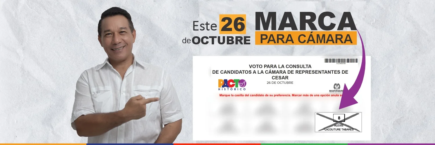 Alexis Lacouture Tabares en campaña